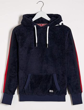 superdry polar label retrosport hoodie