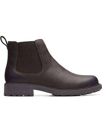 Clarks wide deals fit boots sale