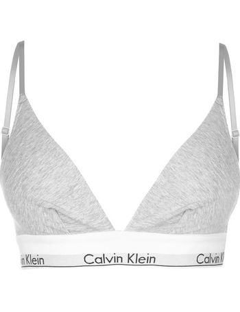 Calvin Klein Minimalist Micro Lace Unlined Triangle Bra