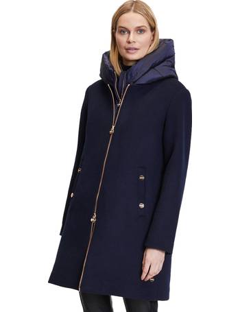 Betty Barclay Quilted Jacket With Hood And Zip Off White