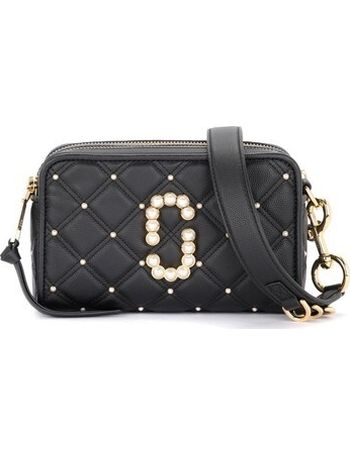 MARC JACOBS: The Softshot bag in hammered leather - Black