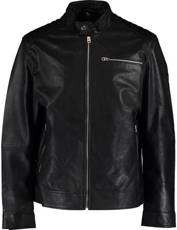 Shop TK Maxx Men's Black Leather Jackets up to 80% Off | DealDoodle