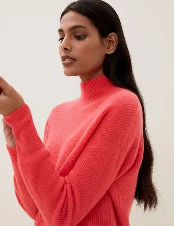 m and s cashmere polo neck