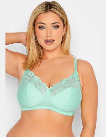 Yours Yours 2pk Non Wired Cotton Lace Trim Bra