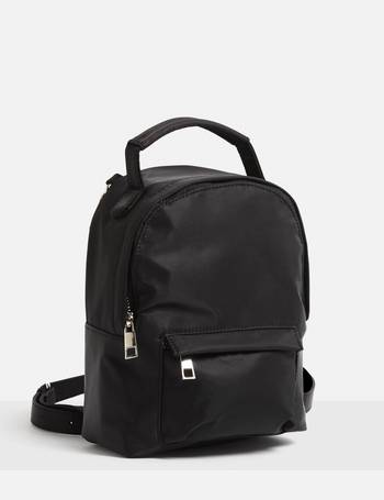 Mini black deals backpack missguided