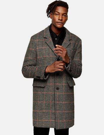 topman black overcoat