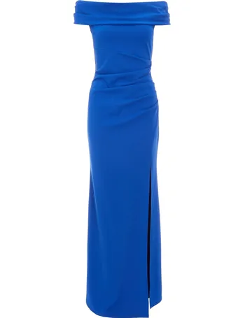 quiz royal blue bardot dress