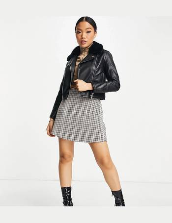 miss selfridge petite leather jacket