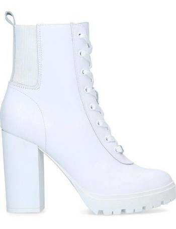 steve madden white latch boots