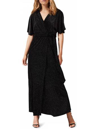 winafred chiffon wrap maxi dress