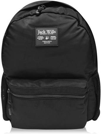 Jack Wills Stanley Canvas Backpack Bag Rucksack Navy *REFNCN 