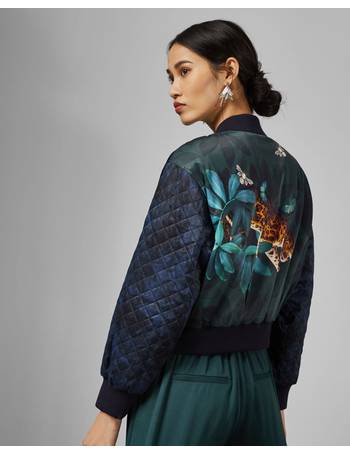 ted baker ruuthe embroidered bomber jacket