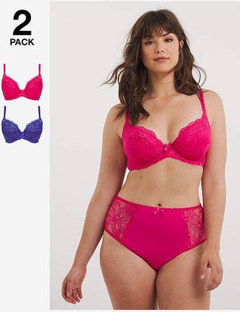 2 Pack Padded Boost Bras Pink Print