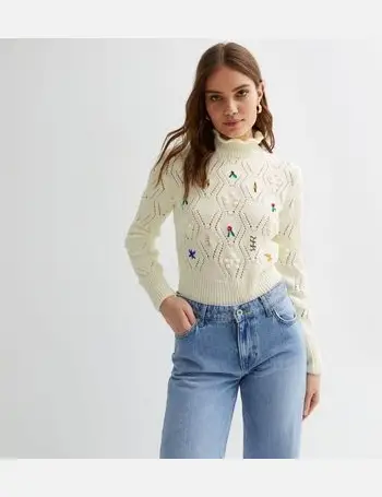 Shop Women's New Look Embroidered Jumpers up to 80% Off