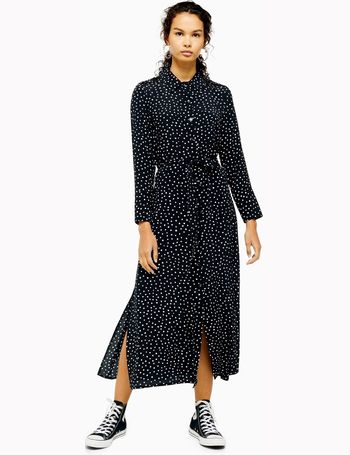 topshop spotty shirt dress