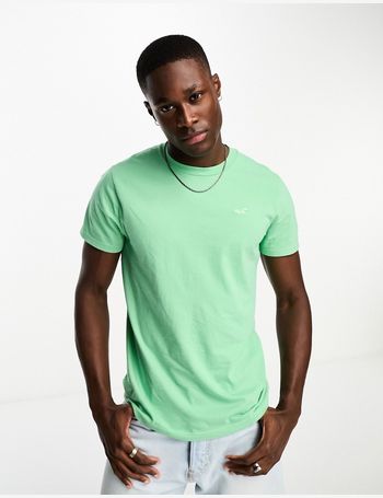 Hollister front logo ombre t-shirt in green