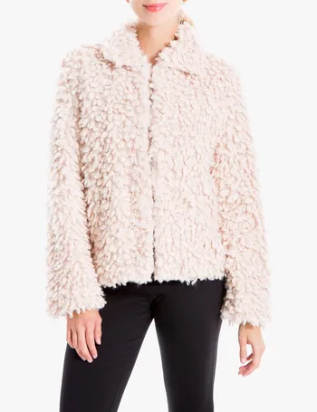 max studio faux shearling jacket