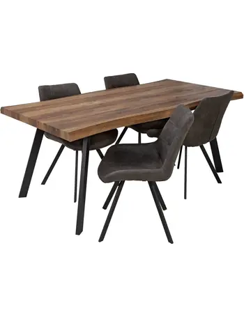 habitat tribeca wood effect 6 seater dining table