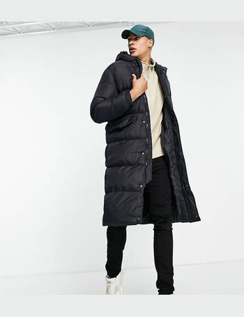 men's longline puffer jacket