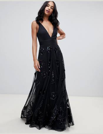 A star is born maxi prom dress with embellishment and embroidery sale