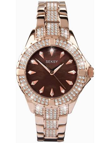 Women's Seksy Watches | rose gold, silver, rocks, crystal | DealDoodle