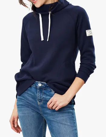 joules nadia ribbed sweatshirt poppy