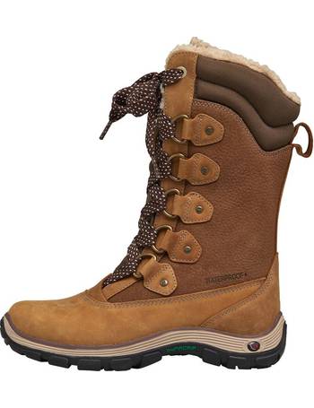 Karrimor Womens Cordova Boots Snow Waterproof Ski Suede Boots Brown Size 3-9 