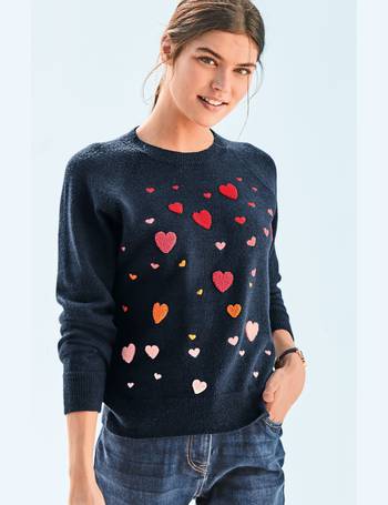 Next navy heart top jumper