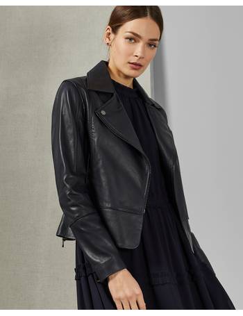 Ted baker mandyy top leather jacket