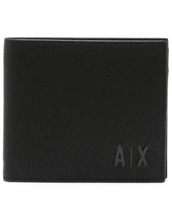 Armani Exchange logo-patch Moneyclip Bifold Wallet - Farfetch