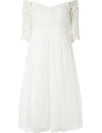 bardot bella flute dress