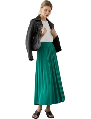 Green pleated skirt dorothy perkins sale