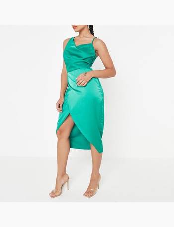 Shop Missguided Women's Green Satin Dresses up to 80% Off