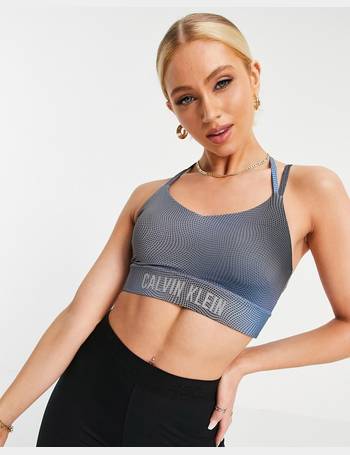 Calvin Klein Performance adjustable sports bra in blue