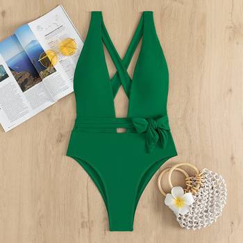 Shop SHEIN Women's Green Swimwear