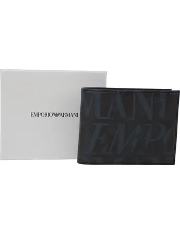 emporio armani multi logo wallet