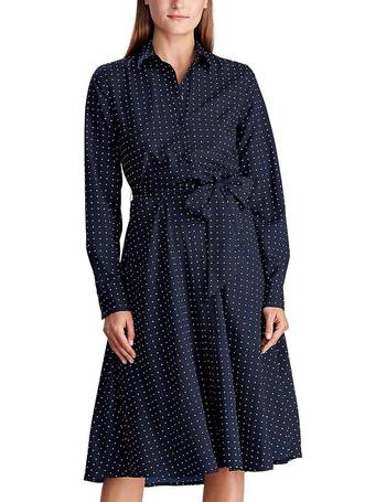 lauren georgette shirtdress