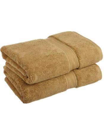 Superior Superior 900GSM-H 6PC SET TO 900 Gsm Egyptian Cotton Towel Set -  White With Toast Border; 6 Pieces 900GSM(H) 6PC SET TO