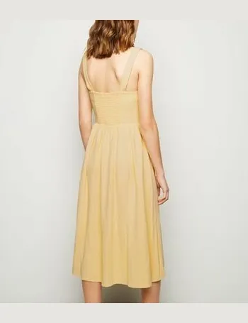new look yellow dress uk