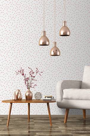 Twilled Plaid Wallpaper in Pink and Rose Gold - Wallpaper from I Love  Wallpaper UK