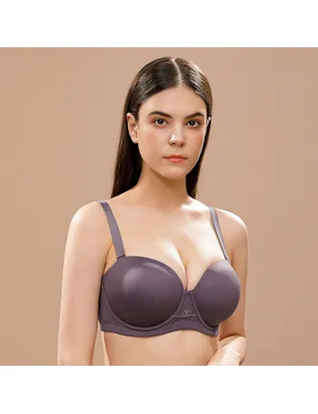 Solid Underwire Bandeau Bra