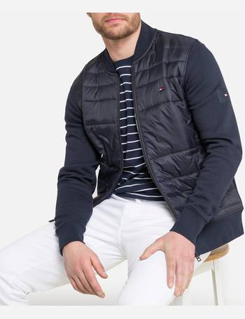 tommy hilfiger washed cotton padded jacket