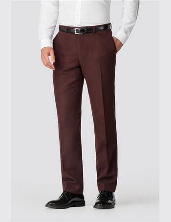 Racing Green Tailored Fit Fawn Tweed Trousers