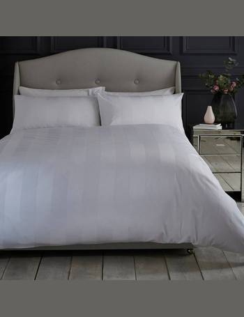 silentnight nordic stripe fleece duvet cover set