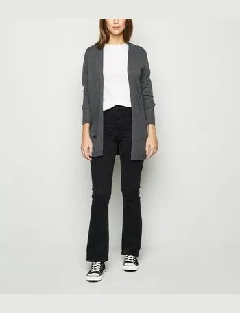 new look grey cardigan