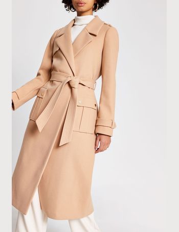 river island wrap coat