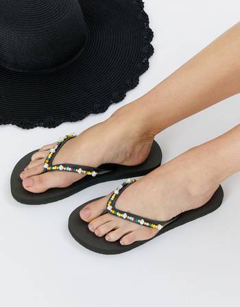 ladies beaded sandals