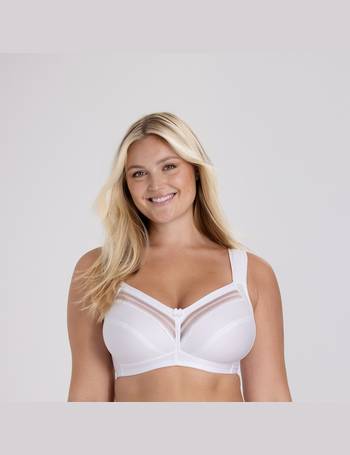 Cotton dots bra without underwiring in cotton mix white Miss Mary