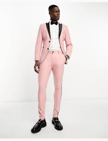 Selected Homme skinny fit suit jacket in pink