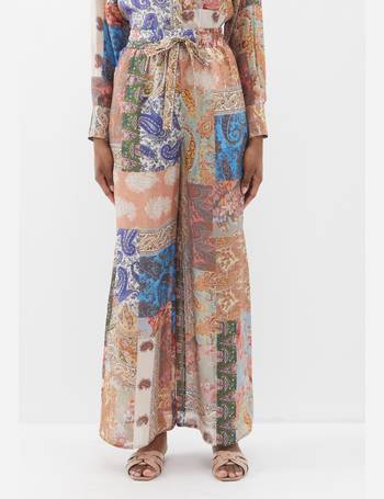 ZIMMERMANN Ginger Relaxed Silk Trousers - Farfetch